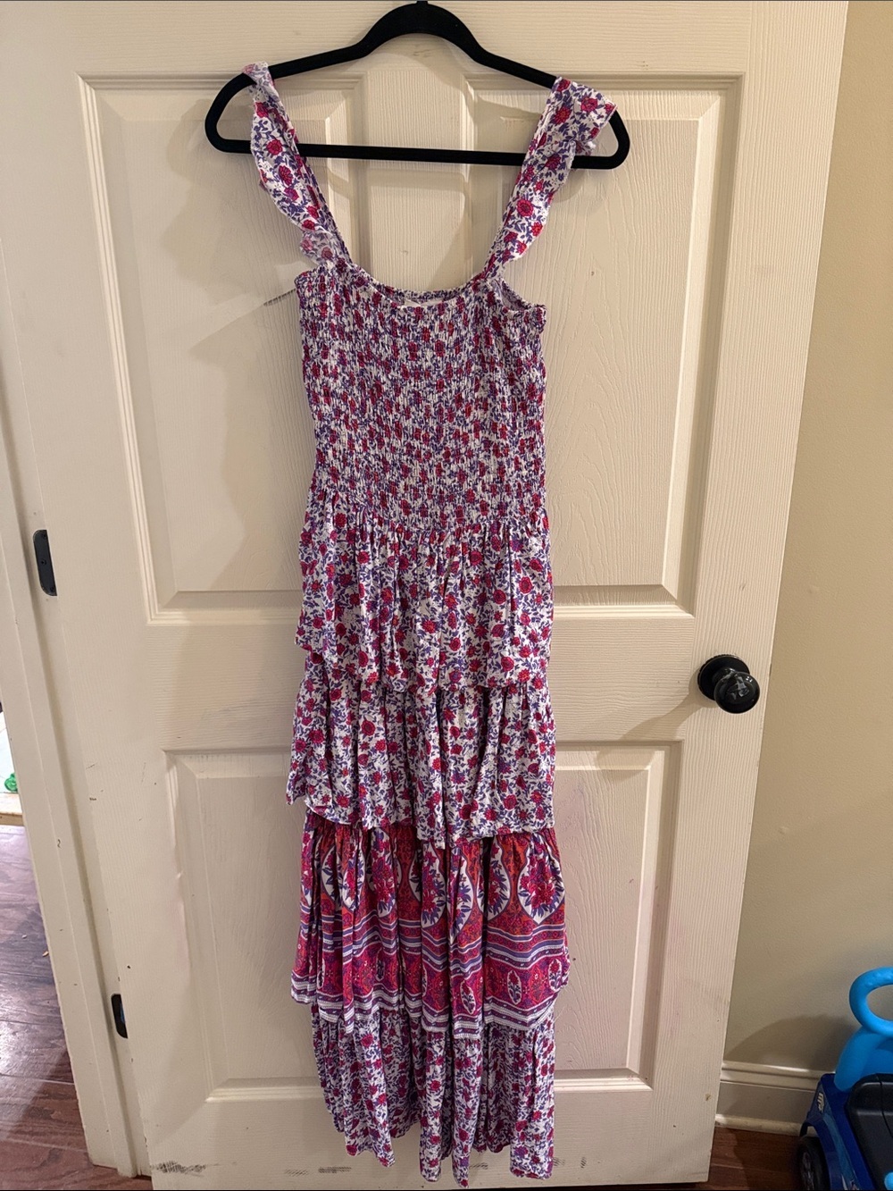 Abel the Label tiered floral maxi dress, medium - Picture 6 of 7